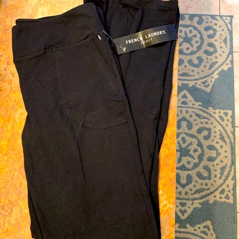 NWT black French Laundry sport leggings